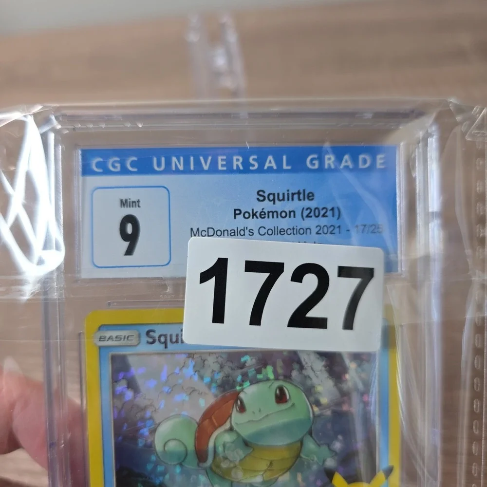 Squirtle‎ 2021 McDonalds Collection 17/25 Confetti Holo CGC 9 Mint Pokemon Card